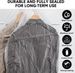 Hanging Space Saver Closet Organizer Storage Bags, Vacuum Seal Clear Bags For Clothes, Suits, Dress Or Jacke_maomaolike.com