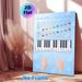 Piano Notes & Finger Numbers Painting Poster, Clear Educational Pastel-colored Music Guide Poster, Practical Visual Aid For Learning Piano Notes And_maomaolike.com