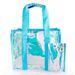 Iridescent PVC Beach Bag, Large Capacity Crossbody Handbag, Waterproof Portable Storage Pouch Phone Bag_maomaolike.com