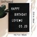 Birthday Love Themed Painting Poster, Minimalist Black & White Text Art Poster, Warm Heartfelt Birthday Message, Ideal For Birthday Celebrations And_maomaolike.com