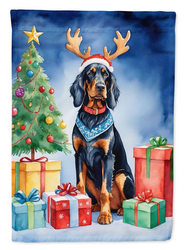 Gordon Setter Christmas Reindeer Garden Flag Mailbox Flag Decorative Yard Flag Banner Outside Patio Artwork Yard Flower Beds, Garden Size, Multicolor_maomaolike.com