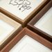 New Chinese Style Mini Small Photo Empty Square Picture Frame Display Stand 3D Wooden Handwritten Calligraphy Desktop_maomaolike.com