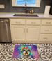 Schnauzer Hippie Dawg Memory Foam Kitchen Mat Machine Washable Anti-Fatigue Mat Cushion Comfort Bath Mat Or Kitchen Rug_maomaolike.com
