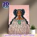 Indigenous Maori Woman Painting Poster, Vibrant Ethnic Tribal Style Poster, Detailed Facial Tattoos & Traditional Attire Design, Cultural Decorative_maomaolike.com