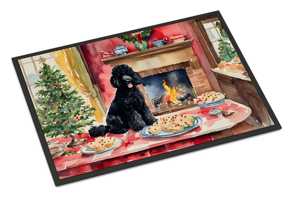 Poodle Christmas Cookies Doormat Front Door Mat Indoor Outdoor Rugs For Entryway, Non Slip Washable Low Pile, 24H X 36W_maomaolike.com