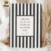 Bible Verse Painting Poster, Minimalist Black & White Striped Poster, Inspirational Religious Scripture Decor Ideal For Living Room, Bedroom And Study_maomaolike.com