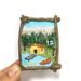 Nordic Finland Lakeside Cottage Scenery Fridge Magnet Travel Souvenir Creative Resin Painted Decoration Gift_maomaolike.com