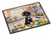 Decorating Easter Black Poodle Doormat Front Door Mat Indoor Outdoor Rugs For Entryway, Non Slip Washable Low Pile, 24H X 36W_maomaolike.com