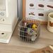 ins Stainless Steel For Home Use, Simple Iron Art Desktop Square Miscellaneous Storage Basket, Cosmetics Organizer Basket_maomaolike.com