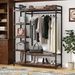 Freestanding Closet Organizer With 6 Shelves And Hanging Bar_maomaolike.com