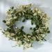 Fake flower garland leaf ring grass ring simulation flower home decoration wedding hand bouquet rose wall_maomaolike.com