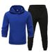 Men's Clothing men's casual sports fitness solid color sweatshirt suit hooded sweatshirt_maomaolike.com