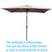 6 X 9ft Patio Umbrella Outdoor Waterproof Umbrella With Crank And Push Button Tilt Without Flap For Garden Backyard Pool Swimming Pool Market_maomaolike.com
