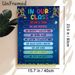 Classroom Rules Painting Poster, Vibrant Night-themed Colorful Motivational Text Poster, Conveys Positive Class Values To Foster A Harmonious Learning_maomaolike.com