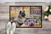 Decorating Easter Keeshond Doormat Front Door Mat Indoor Outdoor Rugs For Entryway, Non Slip Washable Low Pile, 24H X 36W_maomaolike.com