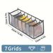3pcs Foldable Underwear And Sock Storage Boxes, Drawer Dividers, Durable Nylon Mesh Design For Easy Handling And Storage_maomaolike.com