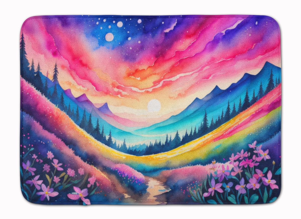 Phlox In Color Memory Foam Kitchen Mat Machine Washable Anti-Fatigue Mat Cushion Comfort Bath Mat Or Kitchen Rug_maomaolike.com