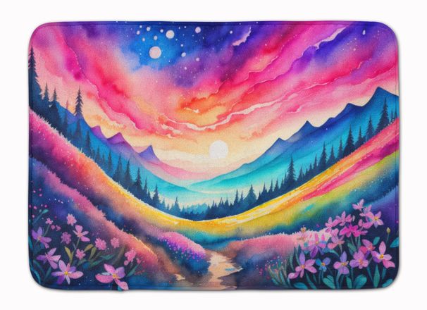 Phlox In Color Memory Foam Kitchen Mat Machine Washable Anti-Fatigue Mat Cushion Comfort Bath Mat Or Kitchen Rug_maomaolike.com