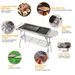Foldable BBQ Grill Portable Charcoal Barbeque Grill Stainless Steel BBQ Grill For Picnic Camping Backyard Cooking_maomaolike.com