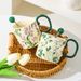 Retro Light Luxury Cup Iris Water Cup Camellia Large Capacity Ceramic Cup Ceramic Mug Gift Box Couple_maomaolike.com