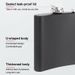 Portable Flagon Whiskey Vodka Wine Pot Hip Flask_maomaolike.com