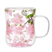 Creative Dried Flower Double Layered Cup For Office, High Aesthetics, Creative Waist, Coffee Cup, Home Milk Cup_maomaolike.com
