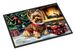Yorkshire Terrier Cozy Christmas Doormat Front Door Mat Indoor Outdoor Rugs For Entryway, Non Slip Washable Low Pile, 24H X 36W_maomaolike.com