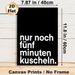German Cuddle Quote Painting Poster, Minimalist Black & White Bold Typographic Poster, Warm Cozy Vibe Decor Ideal For Bedroom, Living Room_maomaolike.com