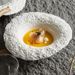 Rock Pattern Straw Hat Bowl Pasta Ceramic Salad Household Mushroom Soup Deep High-end Club Dinner Plate_maomaolike.com