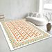 Living Room Rug,Large Rug,Oversized, Gold Leaves Design,Bedroom Rug,Soft And Thick, Machine Washable, Thickened Rug, Bedside Rug,Decorative Indoor Rug_maomaolike.com