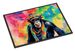 Hippie Animal Chimpanzee Doormat Front Door Mat Indoor Outdoor Rugs For Entryway, Non Slip Washable Low Pile, 24H X 36W_maomaolike.com