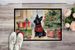 Scottish Terrier Cozy Christmas Doormat Front Door Mat Indoor Outdoor Rugs For Entryway, Non Slip Washable Low Pile, 24H X 36W_maomaolike.com