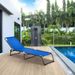 Folding Chaise Lounge Pool Chair, Patio Sun Tanning Chair, Outdoor Lounge Chair With 4-Position Reclining Back, Breathable Mesh Seat For Beach, Yard, Patio, Dark Blue_maomaolike.com