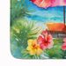 Hawaii Hawaiian Hibiscus In Watercolor Memory Foam Kitchen Mat Machine Washable Anti-Fatigue Mat Cushion Comfort Bath Mat Or Kitchen Rug_maomaolike.com