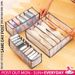6/7/9/11 Grids Mesh Foldable Drawer Organizer Stackable Underwear Closet Storage Box
_maomaolike.com