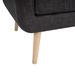 Mid-Century Modern Fabric Accent Armchair Single Sofa With Rubber Wood Legs For Living Room_maomaolike.com