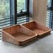 Kens Rattan Desktop Storage Study Room Book Magazine Organizer Supermarket Trapezoidal Snack Display Bread Finished_maomaolike.com