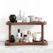 Bamboo Cup And Storage Rack - Easy To Assemble, Storage Shelf For Office Or Living Room - Space-Saving Organizer For Perfumes, Cosmetics, And Cups_maomaolike.com