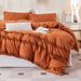 Home Textile Solid Color Washed Bohemian Tassel Quilt Set_maomaolike.com