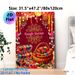 Indian Bangle Station Painting Poster, Vibrant Ethnic Style Poster, Colorful Festive Bangle Display With Decorative Garlands, Brings Cultural Festive_maomaolike.com