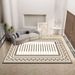 Living Room Rug Large Size Gorgeous Gold Frame Design Bedroom Rug Plush Thickened Machine Washable Thickened Underlay Interior Decorative Rug_maomaolike.com