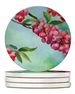 Pennsylvania Mountain Laurels In Watercolor Large Sandstone Coasters Pack Of 4 Absorbent Round Coasters Decor Gifts For Men Or Women, 4 In, Multicolor_maomaolike.com