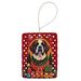 Saint Bernard Holiday Christmas Porcelain Ornament Christmas Tree Hanging Decorations For Home Christmas Holiday, Rectangle, Gift, Multicolor_maomaolike.com