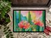 Arizona Saguaro Cactus Blossom In Watercolor Doormat Front Door Mat Indoor Outdoor Rugs For Entryway, Non Slip Washable Low Pile, 24H X 36W_maomaolike.com