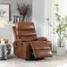 21"seat Width,large Size Electric Power Lift Recliner Chair Sofa For Elderly, 8 Point Vibration Massage And Lumber Heat, Remote Control, Side Pockets And Cup Holders, Cozy Fabric, Overstuffed Arm Pu_maomaolike.com