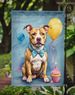 Pit Bull Terrier Happy Birthday Garden Flag Mailbox Flag Decorative Yard Flag Banner Outside Patio Artwork Yard Flower Beds, Garden Size, Multicolor_maomaolike.com
