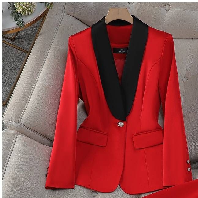 Women's Clothing Light luxury high-end professional suits fashionable temperament goddess style green suit jacket_maomaolike.com