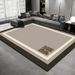 Living Room Rug Large Size Gorgeous Gold Frame Design Bedroom Rug Plush Thickened Machine Washable Thickened Underlay Interior Decorative Rug_maomaolike.com