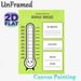 Thermometer Savings Tracker Painting Poster, Light Green Cute Cartoon-style Poster, Practical Tool To Track Savings Progress, Ideal For Home Office_maomaolike.com