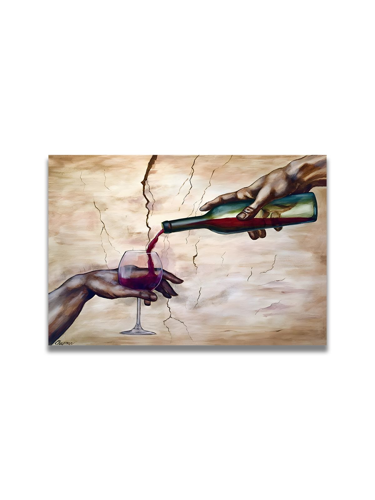 Modern Style, Gentleman Enjoying Red Wine, Home Décor Painting, Wall Art Poster, Living Room Sofa Backdrop Artwork, Art Exhibition Piece_maomaolike.com